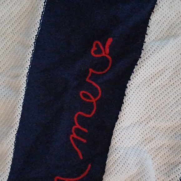 Sundry La mer navy & white striped crewneck embroidered sweater M - Picture 12 of 15